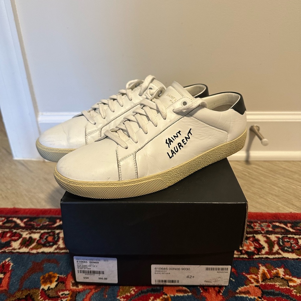 Saint Laurent Men's White Sneakers